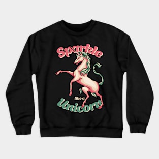 Free Spirit Sparkel Unicorn Crewneck Sweatshirt